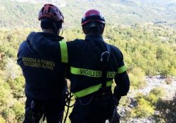 Castelnuovo a Volturno. Esercitazione tra Vigili del Fuoco e Soccorso Alpino Guardia di Finanza: feriti alpinisti.