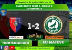 PIEDIMONTE MATESE. Impresa della FC Matese in trasferta a Montegiorgio: i “Lupi” vincono in rimonta 2 – 1.