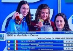 PIEDIMONTE MATESE / RICCIONE. Campionati Italiani Assoluti di nuoto, medaglia d’argento per la matesina Antonella Crispino.