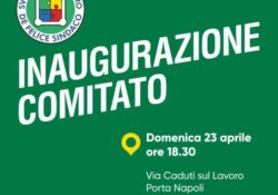 ALIFE / Verso le Amministrative 2023. “Svolta per il futuro” di De Felice sindaco inaugura il comitato elettorale: domenica 23 aprile a Porta Napoli.