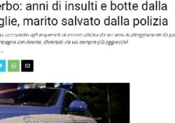 Donne violente. Anni di insulti e botte dalla moglie, marito salvato dalla polizia.