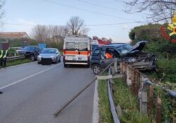 VAIRANO PATENORA / TEANO. Incidente stradale tra due autovetture lungo la Casilina: sul posto sanitari del 118 e Vigili del Fuoco.