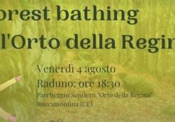 ROCCAMONFINA. Forest Bathing o “bagno di foresta” all’Orto della Regina: l’evento.