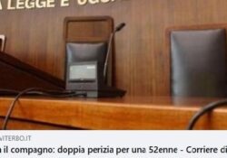 Donne aggressive. Accoltella il compagno: doppia perizia per una 52enne.