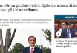 “Se un genitore vede il figlio che manca di rispetto a una ragazza, gli tiri un ceffone”.