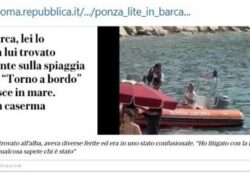 Donne violente. Lite in barca, lei accoltella lui trovato sanguinante sulla spiaggia di Ponza.