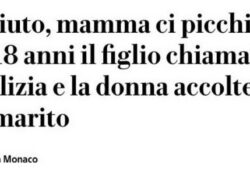 Donne violente. Ferisce il marito con una coltellata alla schiena, il figlio chiama la Polizia: la donna viene arrestata.