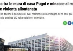 Donne violente. Inferno tra le mura di casa: pugni e minacce al marito, moglie violenta allontanata.