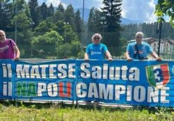 PIEDIMONTE MATESE / DIMARO. I tifosi matesini piazzano tenda in Val di Sole: al ritiro del Napoli Calcio 2023 anche una troupe dal Matese.