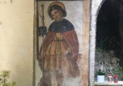 PIANA DI MONTE VERNA. San Rocco di Montpellier: l’affresco nella chiesa di Sant’Angiolillo.