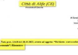 ALIFE. “Non c’è emergenza furti per la maggioranza consiliare”: la nota del gruppo “Patto per Alife” e la non concessione del Consiglio comunale d’urgenza.