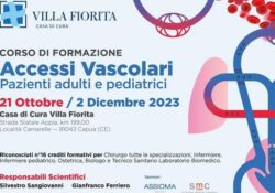 Capua. “Accessi vascolari nei pazienti adulti e pediatrici”: il corso di formazione a Villa Fiorita.