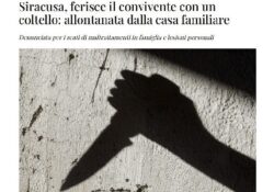 Donne violente. Ferisce il convivente con un coltello: allontanata dalla casa familiare.