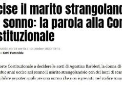 Donne assassine. Uccise il marito strangolandolo nel sonno: la parola alla Corte Costituzionale. VIDEO.