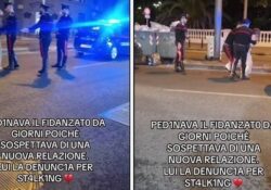 Donne e stalking. Pedinava il fidanzato da giorni poichè sospettava di una nuova relazione: lui la denuncia per stalking, lei ai carabinieri reagisce così… VIDEO.