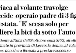 Donne ubriache. Ubriaca al volante travolge e uccide operaio padre di 3 figli: arrestata una 35enne.