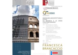 Molise / Cultura. Restauro, architettura e città, arriva  Francesca Brancaccio: l’ordine Architetti ospita la professionista di fama internazionale.