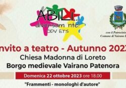 VAIRANO PATENORA. Invito a Teatro – Autunno 2023 al Borgo Medioevale: tutti gli appuntamenti.