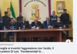 Donne e false accuse. La moglie si inventò l’aggressione con l’acido, il procuratore Di Leo: “Fondamentali le intercettazioni”.