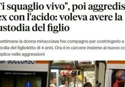 Donne aggressive. “Ti squaglio vivo”, poi aggredisce l’ex con l’acido: voleva avere la custodia del figlio.