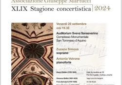 PIEDIMONTE MATESE. Stagione concertistica 2024 in collaborazione con l’associazione Giuseppe Martucci: appuntamento venerdì 20 settembre.