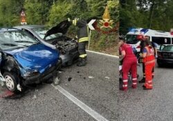 Colli a Volturno. Incidente tre auto coinvolte lungo la S.S. 158: quattro persone in Ospedale.