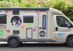 CAIAZZO. Il Camper “Educyber Generation” per l’apertura ufficiale del Tour in Campania.