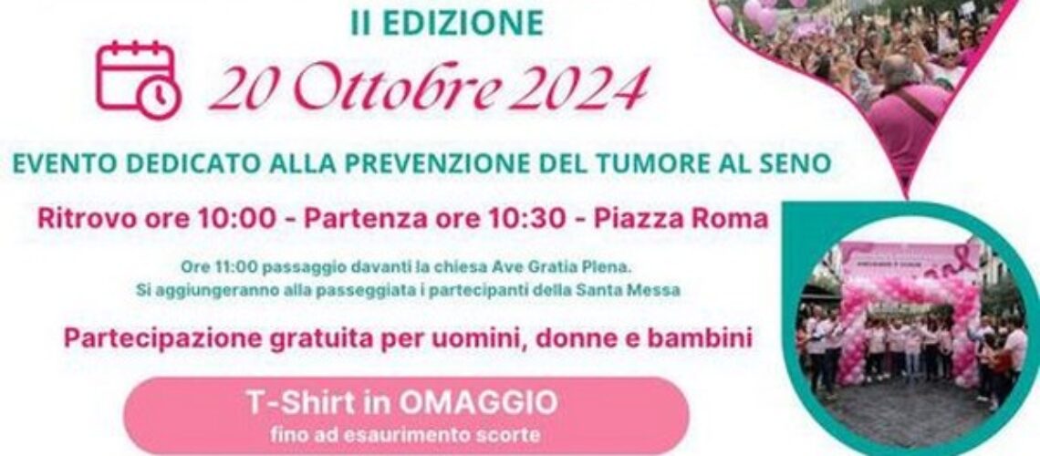 PIEDIMONTE MATESE. “Camminata in rosa” per le strade della città: l’evento dedicato alla prevenzione del tumore al seno.